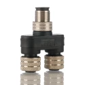 Brad from Molex Circular Connector Adapter 4-Pole M12 Male to 4-Pole M12 Female, 250V, 4A, IP67 Rated 1200685105