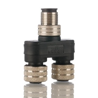 Brad from Molex Circular Connector Adapter 4-Pole M12 Male to 4-Pole M12 Female, 250V, 4A, IP67 Rated 1200685105