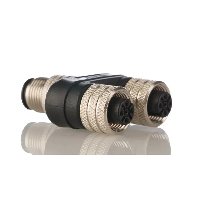 Brad from Molex Circular Connector Adapter 4-Pole M12 Male to 4-Pole M12 Female, 250V, 4A, IP67 Rated 1200685105