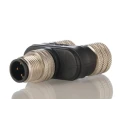 Brad from Molex Circular Connector Adapter 4-Pole M12 Male to 4-Pole M12 Female, 250V, 4A, IP67 Rated 1200685105