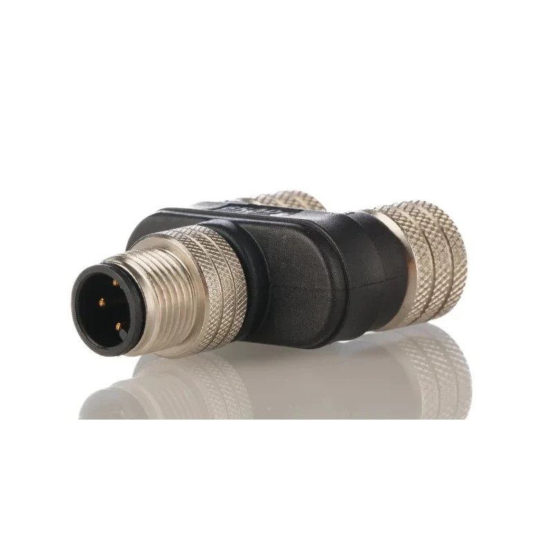 Brad from Molex Circular Connector Adapter 4-Pole M12 Male to 4-Pole M12 Female, 250V, 4A, IP67 Rated 1200685105