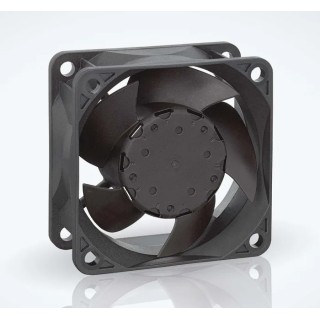 ebm-papst 630 Series Axial Fan, 12V DC, 44 m³/h Air Flow, 1.6 W, 0.12 A Max, Rating, 60 mm Height, 25.4 mm Width & IP68