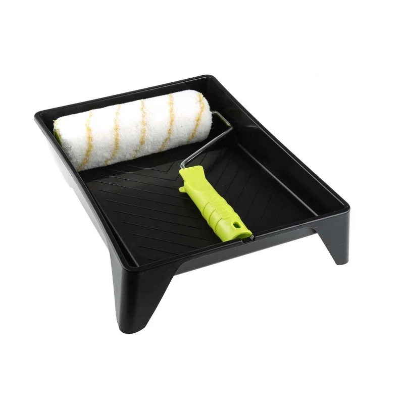 RS PRO Paint Roller and Tray Kit with 228.6 mm Polyester Roller Sleeve, Plastic Tray, Cage Frame 913-2459