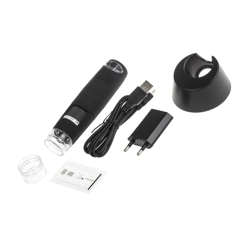RS PRO USB WiFi Microscope, 1280 x 1024 Resolution, 10 to 160x Magnification, LED Illuminated, Battery Operated 913-2484