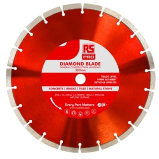 RS PRO Multi Material Diamond Tipped Saw Blade 300 mm Diameter 20 mm Arbor 217-2663