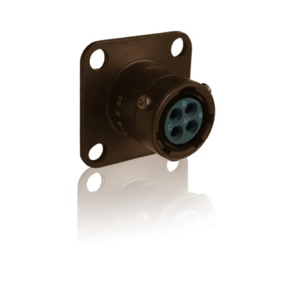Souriau Sunbank by Eaton Circular Connector Standard Size 6 Contacts 7.5A Socket Female Cable Bayonet Mount IP67 IP68 IP65