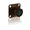 Souriau Sunbank by Eaton Circular Connector Standard Size 6 Contacts 7.5A Socket Female Cable Bayonet Mount IP67 IP68 IP65