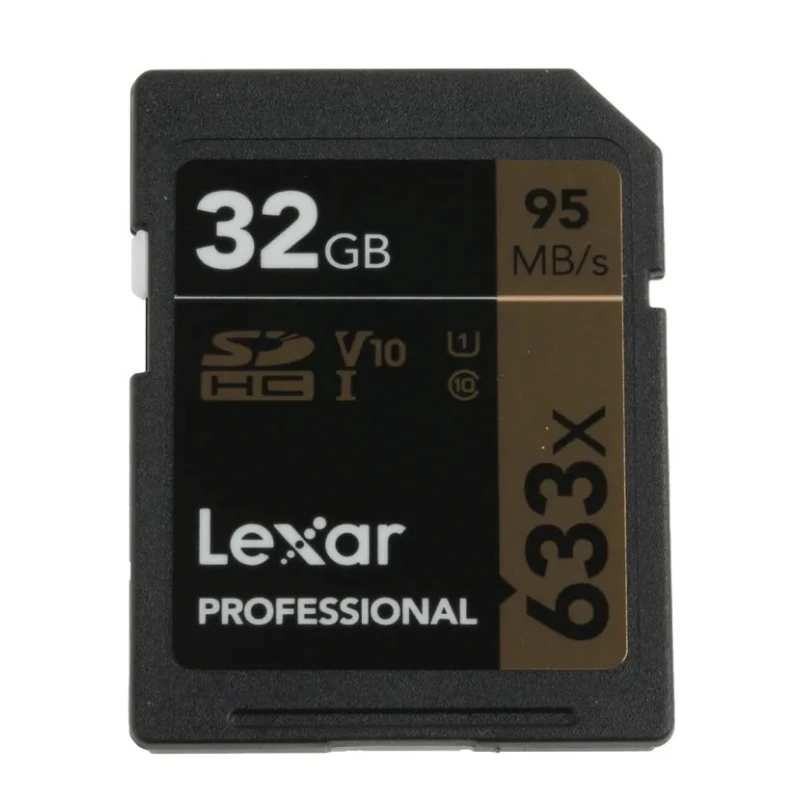 Lexar 32 GB SDHC Memory Card Class 10, 633x Speed, UHS-I, SLC NAND LSD32GCBEU633