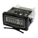 Trumeter Self-Powered 8-Digit LCD Panel Mount Timer 240V AC with 10-Year Battery Life 7511
