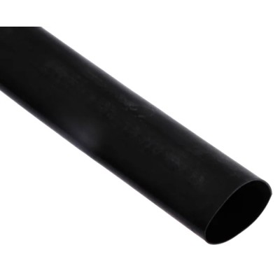 HellermannTyton Black Heat Shrink Tubing 24 mm Sleeve Diameter x 1.2 m Length 4:1 Shrink Ratio TA42 Series TA42