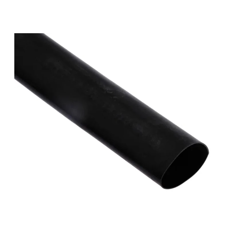 HellermannTyton Black Heat Shrink Tubing 24 mm Sleeve Diameter x 1.2 m Length 4:1 Shrink Ratio TA42 Series TA42