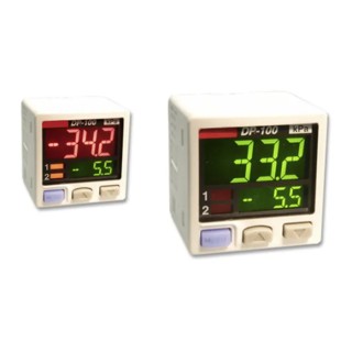 Panasonic DP-101 Series Pressure Sensor, Gauge Reading, NPN/PNP Output, -1 bar to 1 bar, 12-24 V dc, Panel Mount DP-101-M-P