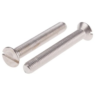 RS PRO Slot Countersunk Stainless Steel Machine Screw M8 60 mm A4 Grade 914-1933