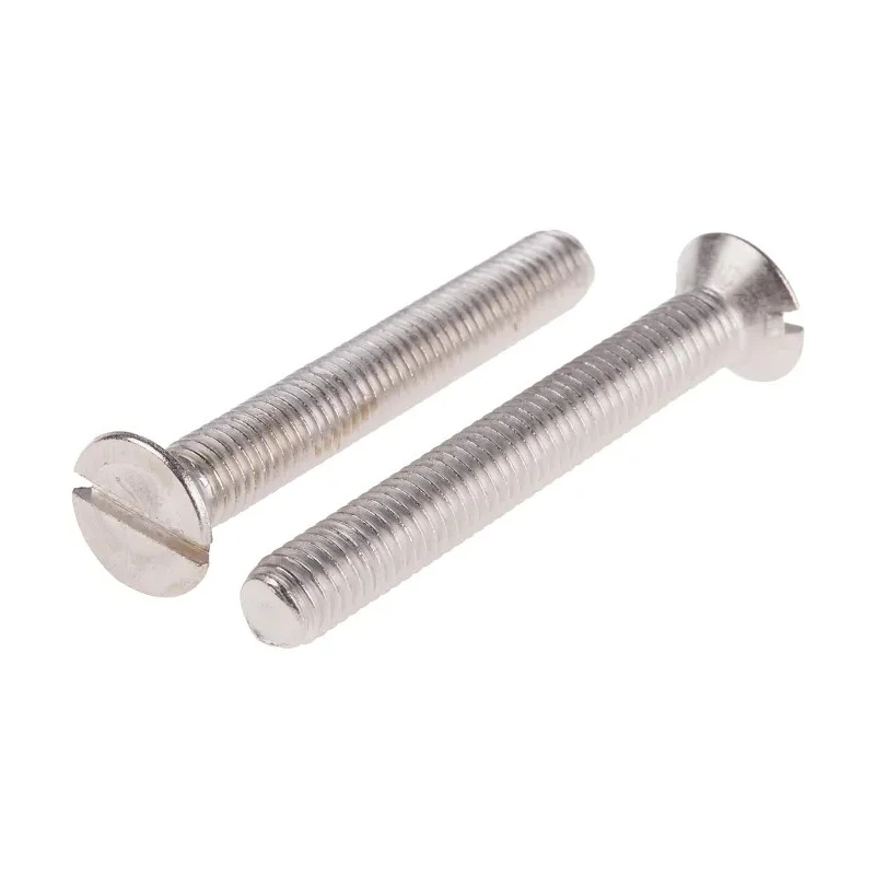 RS PRO Slot Countersunk Stainless Steel Machine Screw M8 60 mm A4 Grade 914-1933