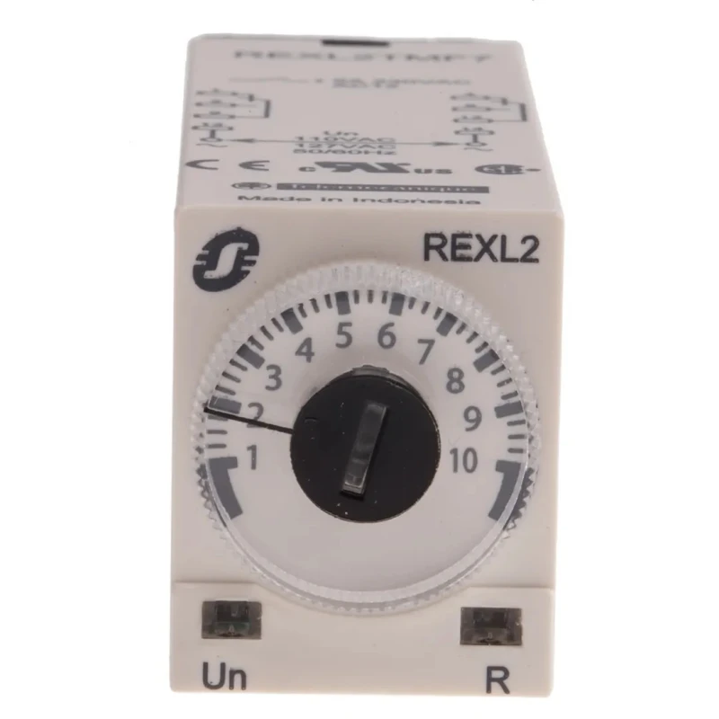 Schneider Electric Harmony Time Series Timer Relay 2-Contact 24 to 240 V dc 110V ac 0.1 s to 100 h REXL2TMF7