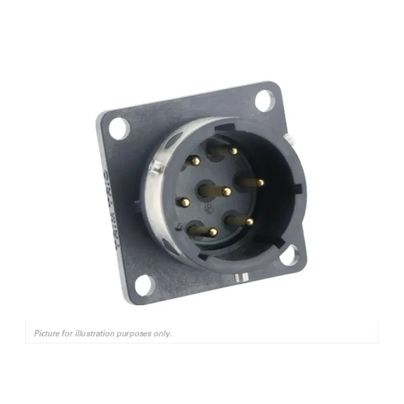 Souriau Sunbank by Eaton UTGX Straight 7 Way Flange Circular Connector Male 600V 12A Shell Size 14 Bayonet UTGX014D7P