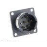 Souriau Sunbank by Eaton UTGX Straight 7 Way Flange Circular Connector Male 600V 12A Shell Size 14 Bayonet UTGX014D7P