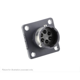 Souriau Sunbank by Eaton Circular Connector 6 Contacts In-Line Standard Socket Male IP68 IP69K UTGX UTGX0106P