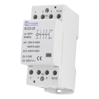 Europa 24V ac Coil, 4-Pole, 40 A Motor Control Contactor EUC3-40-4NOB