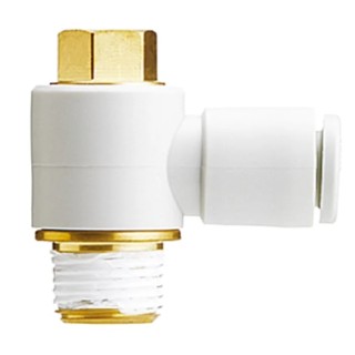 SMC Pneumatic Fitting Male G 3/8 Thread, G Standard, 10mm Push-in Tube Connection, KQ2V10-G03A