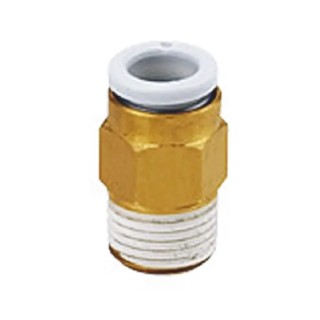 SMC Pneumatic Fitting 4mm Push-in, Male, 1/8 in G Thread KQ2H04-G01A