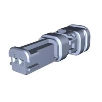 TE Connectivity Nano MQS Fibreglass Reinforced Polybutylene Terephthalate Female 2 Way Housing for Female Terminal 2141467-3