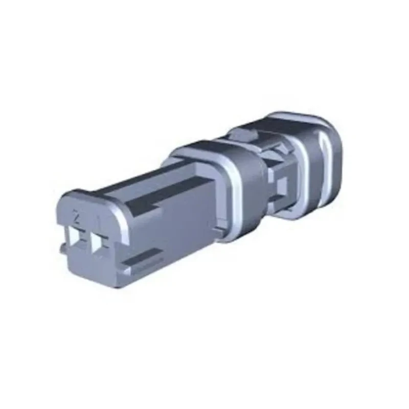 TE Connectivity Nano MQS Fibreglass Reinforced Polybutylene Terephthalate Female 2 Way Housing for Female Terminal 2141467-3
