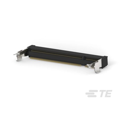 TE Connectivity 0.6 mm Pitch 200 Way Right Angle Surface Mount DDR2 DIMM Socket 1.8V 500mA 1827341-4