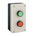 Idec Grey Polycarbonate FB Control Station Enclosure 2 Hole 22mm Cutout Diameter FB2W-211Z