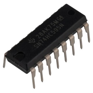 Texas Instruments 8-Stage Through Hole Binary Shift Register, HC Logic Family, 16-Pin PDIP Package SN74HC595N
