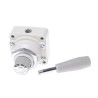 SMC Handle Pneumatic Manual Control Valve VH Series, NPT Rc 1/4, 4/3 Valve Function, Red Control Button III B VH210-02