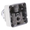 SMC Handle Pneumatic Manual Control Valve VH Series, NPT Rc 1/4, 4/3 Valve Function, Red Control Button III B VH210-02