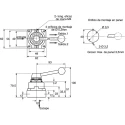 SMC Handle Pneumatic Manual Control Valve VH Series, NPT Rc 1/4, 4/3 Valve Function, Red Control Button III B VH210-02