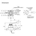SMC Handle Pneumatic Manual Control Valve VH Series, NPT Rc 1/4, 4/3 Valve Function, Red Control Button III B VH210-02