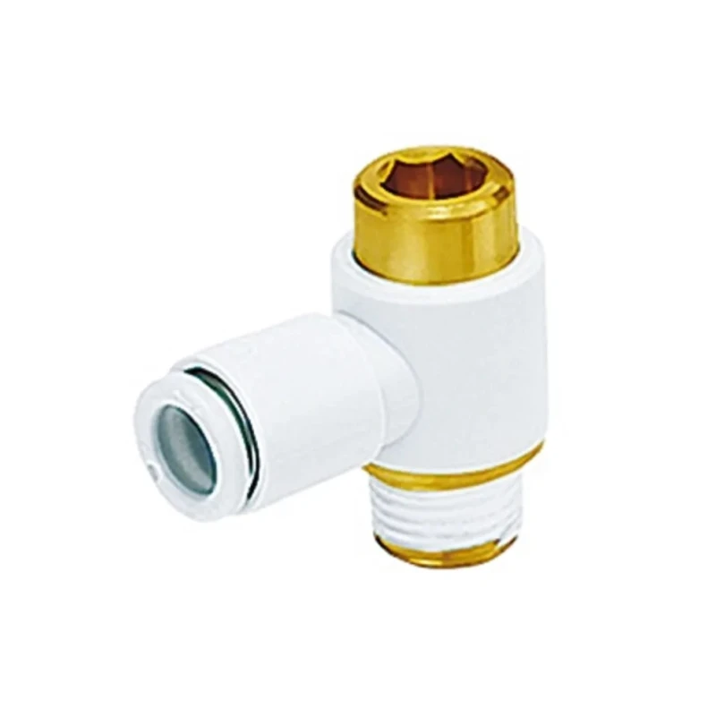 SMC KQ2 Series Pneumatic Fitting Male G 1/4 Thread Push-in 6mm Tube Connection 45° Angle 917-1788