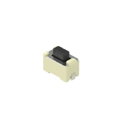 Alps Alpine Black Tactile Switch Button SPST 50mA 12 V DC 1.5 mm Actuator Length SKQMBBE010