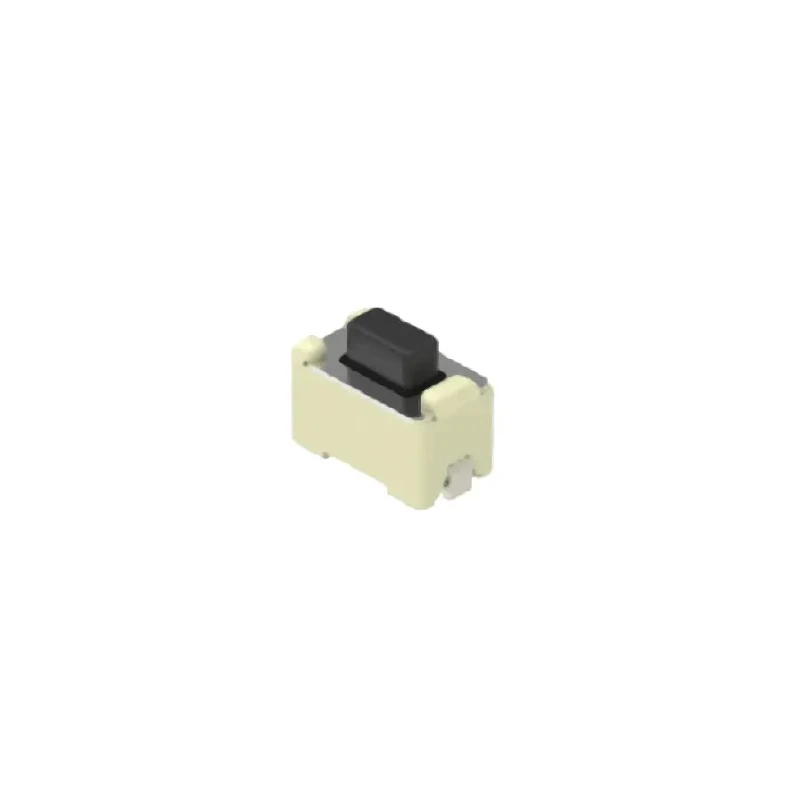 Alps Alpine Black Tactile Switch Button SPST 50mA 12 V DC 1.5 mm Actuator Length SKQMBBE010