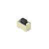 Alps Alpine Black Tactile Switch Button SPST 50mA 12 V DC 1.5 mm Actuator Length SKQMBBE010