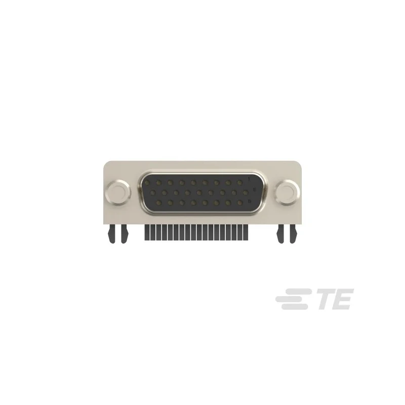 TE Connectivity HD22 26 Way Right Angle 2.29 mm Pitch PCB D-Sub Connector with 4 to 40 Screw Lock Female 