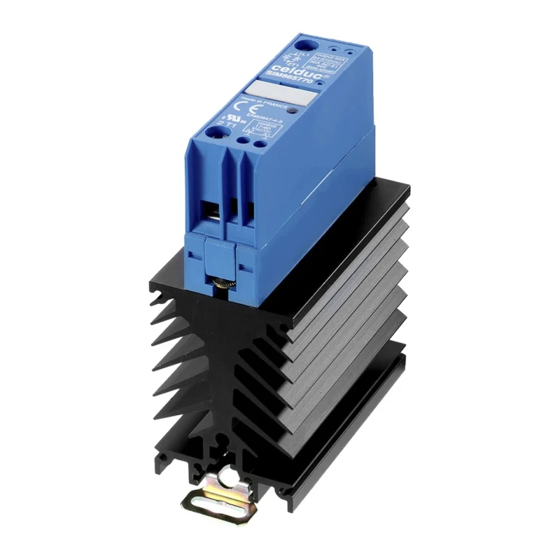 Celduc Solid State Relay, 32 A Load, DIN Rail Mount, 450 V ac Load, 10V Control SIM465000