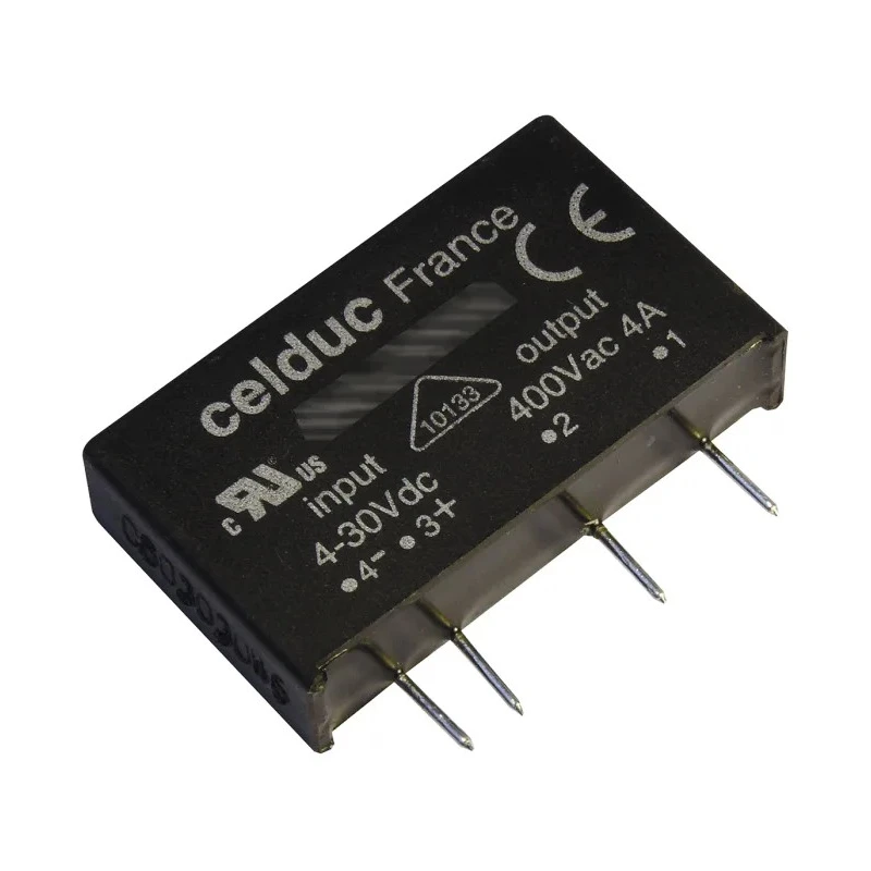 Celduc SK Series Solid State Relay PCB Mount 5A Load 280V AC Load 10V DC Control SKB10420