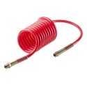 RS PRO 2 m Red Polyurethane Recoil Hose 12mm OD, 3/8 BSPT Press In Swivel Coupling, 10 bar, -20 to 65 °C 917-2460