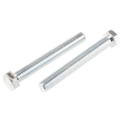 RS PRO Bright Zinc Steel Hex Bolt M16 x 130 mm Grade 8.8 DIN 933 917-3043