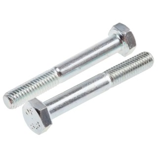 RS PRO Steel Hex Bolt M6 x 45 mm Bright Zinc Plated Grade 8.8 High Tensile DIN 931 917-3100