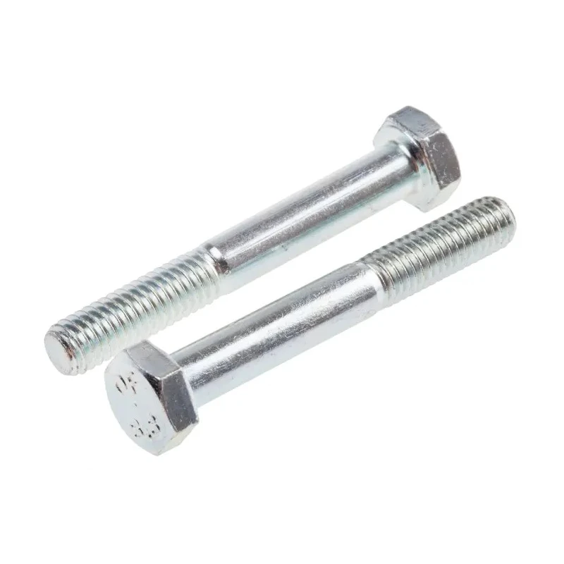 RS PRO Steel Hex Bolt M6 x 45 mm Bright Zinc Plated Grade 8.8 High Tensile DIN 931 917-3100