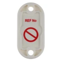 Brady Safety Prohibition Tag Red on White, English Language, RFID Enabled Nano Tag Kit NAN-NAN-A