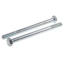 RS PRO Bright Zinc Plated Steel Hex Bolt M8 x 150 mm 8.8 Grade DIN 931 917-3154