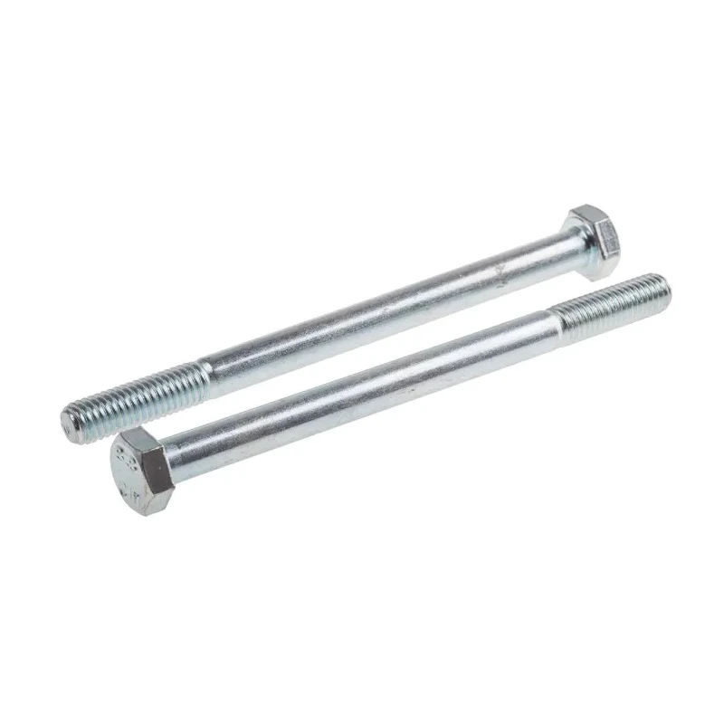 RS PRO Bright Zinc Plated Steel Hex Bolt M8 x 150 mm 8.8 Grade DIN 931 917-3154