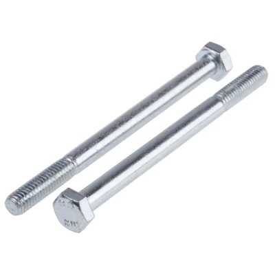 RS PRO Bright Zinc Plated Steel Hex Bolt M6 x 80 mm 8.8 Grade DIN 931 917-3129