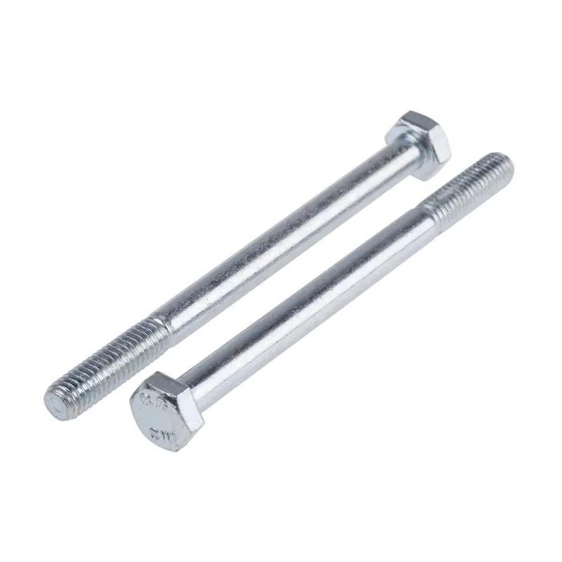 RS PRO Bright Zinc Plated Steel Hex Bolt M6 x 80 mm 8.8 Grade DIN 931 917-3129